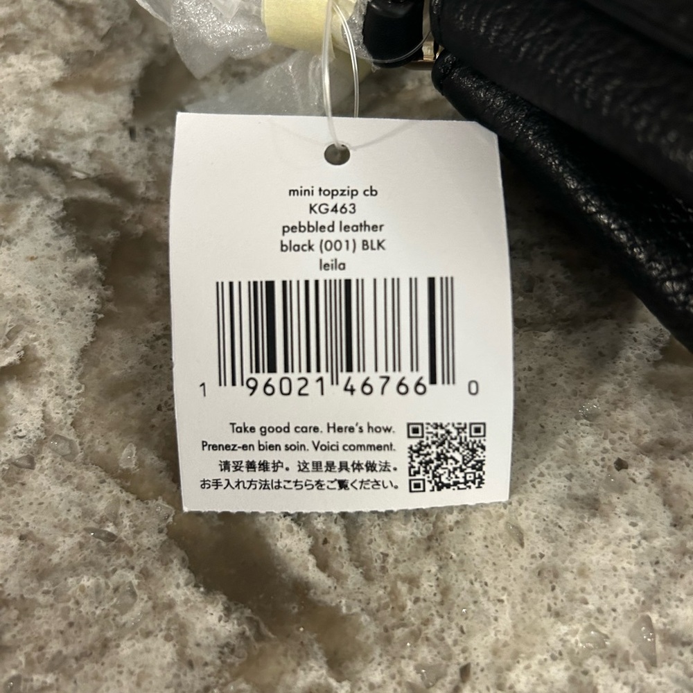 Kate Spade Black Pebbled Leather Crossbody Bag - Picture 5 of 5